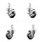 Service Caster 3 Inch Thermoplastic Rubber Swivel 7/8 Inch Square Stem Caster Brakes SCC, 2PK SCC-SQ20S314-TPRB-TLB-78-2-S-2 - alternate 1
